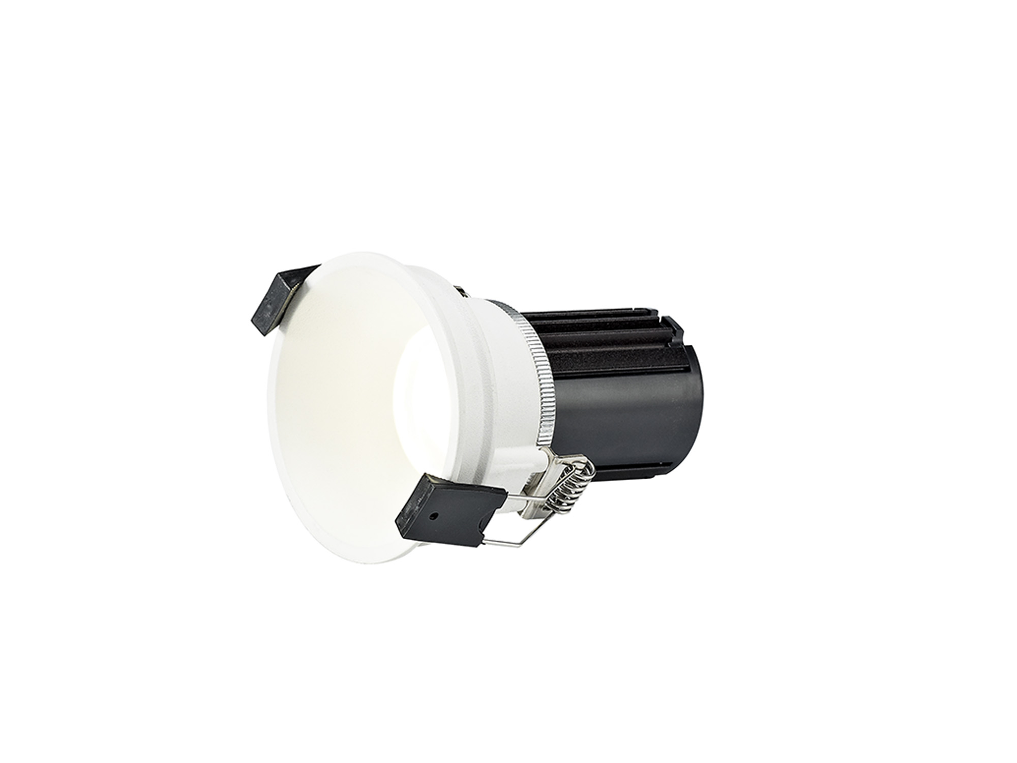 DM201612  Bania 12 Tridonic Powered 12W 3000K 1200lm 36° , 300mA CRI>90 LED Engine White Fixed Recessed Spotlight, Cut Out: 76mm, IP20, 5yrs Warranty
